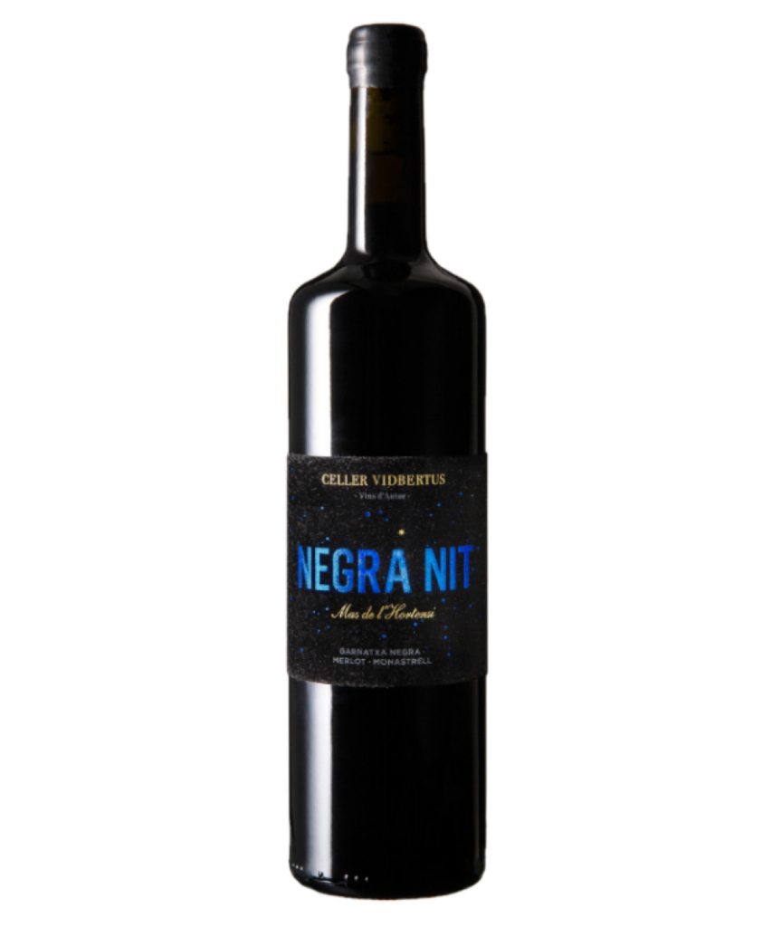 vi negre Negra Nit- varietats Merlot, Garnatxa Negra i Monastrell - Celler Mas de la Creu