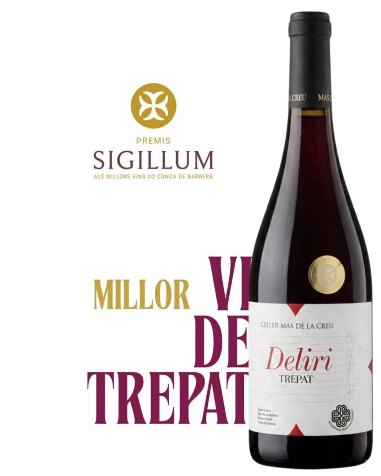 Ampolla de Deliri Trepat 2025 de Mas de la Creu guardonada com a Millor Vi de Trepat als Premis Sigillum 2026 de la DO Conca de Barberà